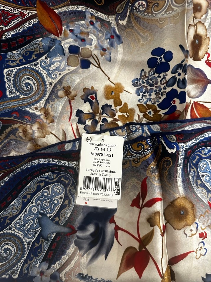 Kadın Çok Renkli Bohem Tarz Eşarp - Görsel 4