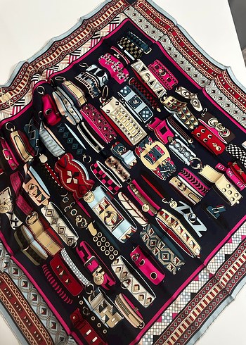 Bohem Çok Renkli  Kadın Fular - Görsel 3