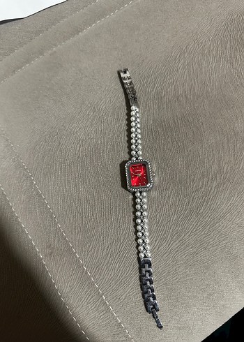 İnci Detaylı Vintage Kadın Kol Saati - Görsel 3