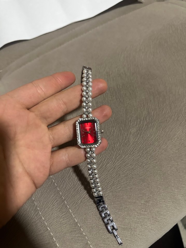 İnci Detaylı Vintage Kadın Kol Saati - Görsel 5