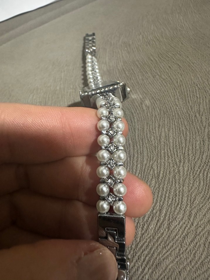 İnci Detaylı Vintage Kadın Kol Saati - Görsel 2