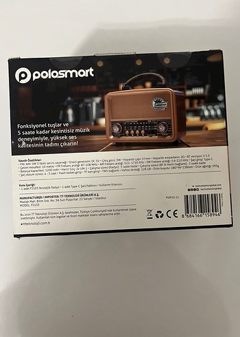 Polosmart FS103 Nostaljik Kahverengi Radyo - Görsel 2