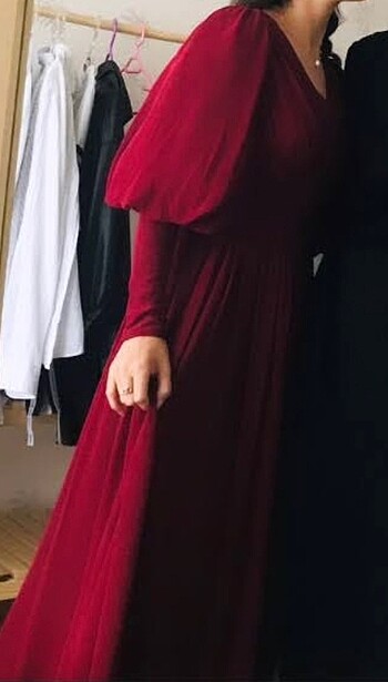 Setrems abiye bordo - Görsel 3