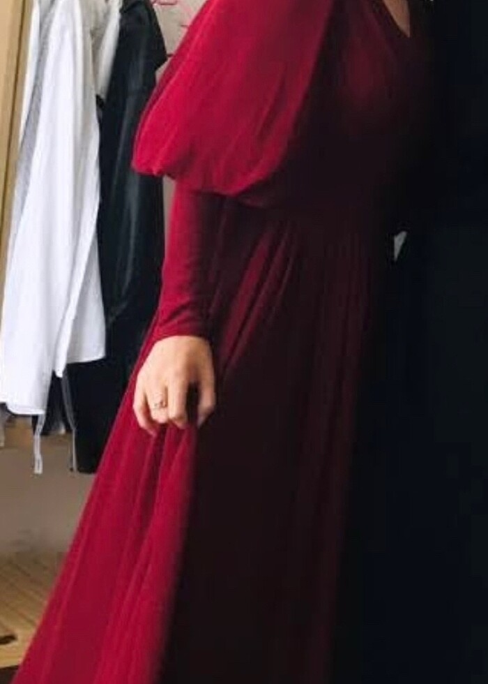 Setrems abiye bordo - Görsel 3