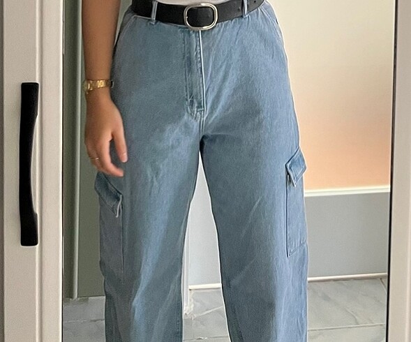 Bershka kargo pantolon - Görsel 2