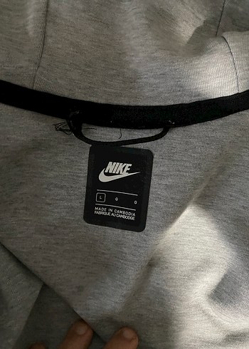 Nike tech Gri Fermuarlı Erkek Sweatshirt - Görsel 2