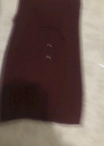 Bordo V Yaka Triko Kolsuz yelek - Görsel 4