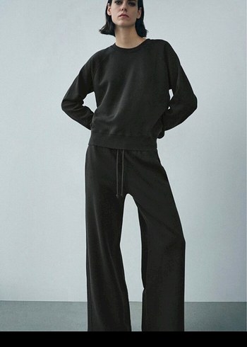 Siyah Kadın Sweatshirt - Görsel 3