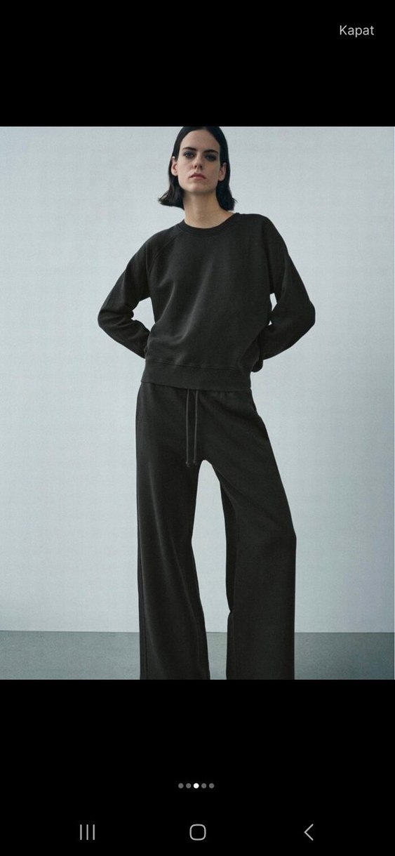 Siyah Kadın Sweatshirt - Görsel 3