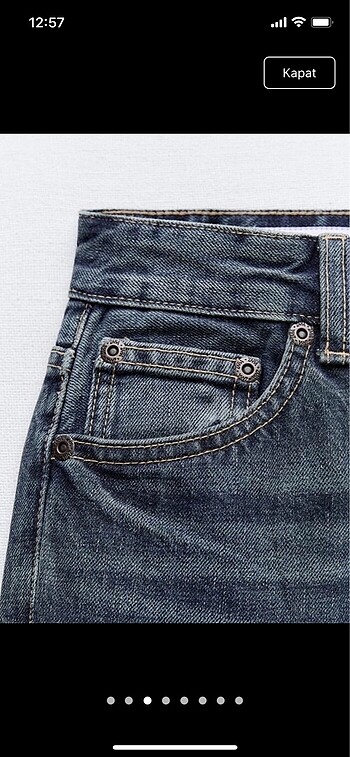 38 Beden TRF ORTA BEL STRAIGHT FIT JEAN