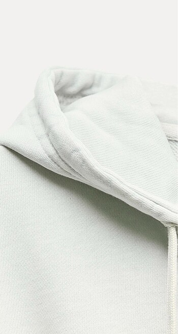 m Beden gri Renk KAPÜŞONLU CROP SWEATSHIRT
