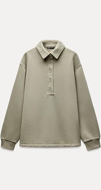 Zara Polo Yaka Sweatshirt