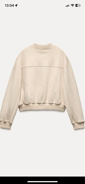 Zara SUNİ SÜET BOMBER CEKET