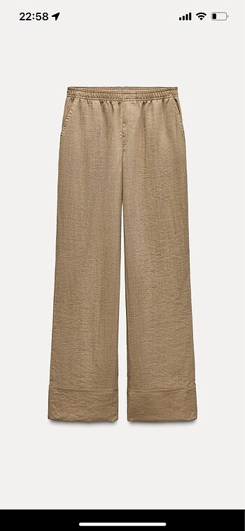 xs Beden camel Renk RUSTIK BOL PAÇA PANTOLON