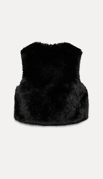 Zara KISA SUNİ KÜRK YELEK