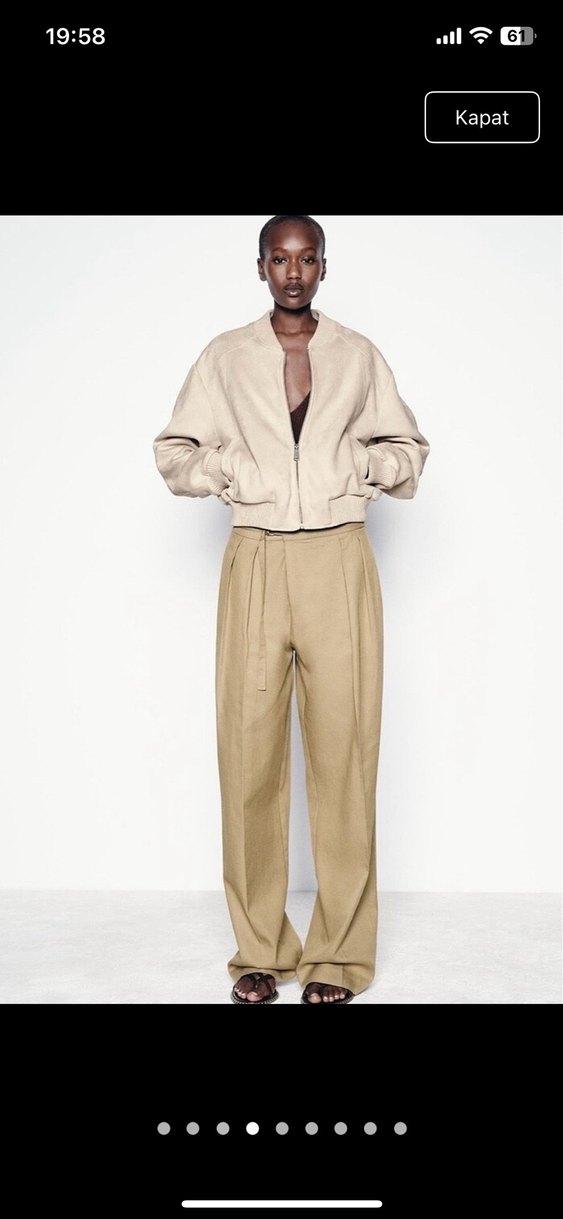 Sunı süet bomber ceket - Görsel 4