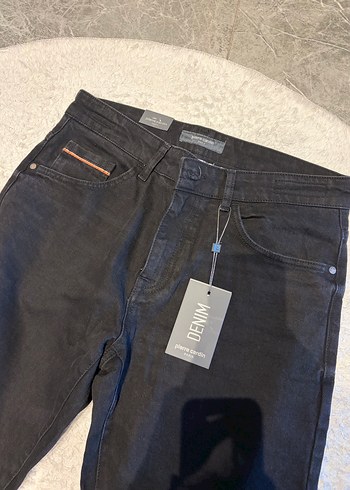 Pierre Cardin Sik Siyah Denim Jean
