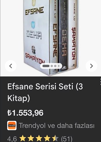 Marie Lu Üçleme Seti: Efsane, Deha, Şampiyon