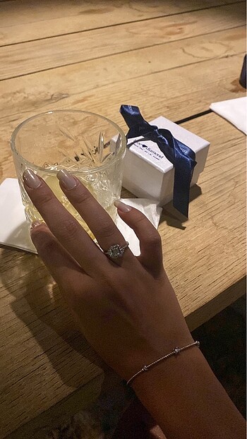 Blue Diamond Baget yüzük