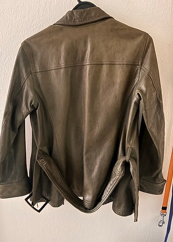 ETRO Milano Hakiki Deri Kemerli Mont  Yün Astarlı | 42 - Görsel 2