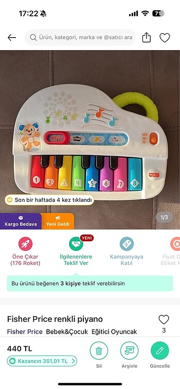 Fisher Price 4 lü set
