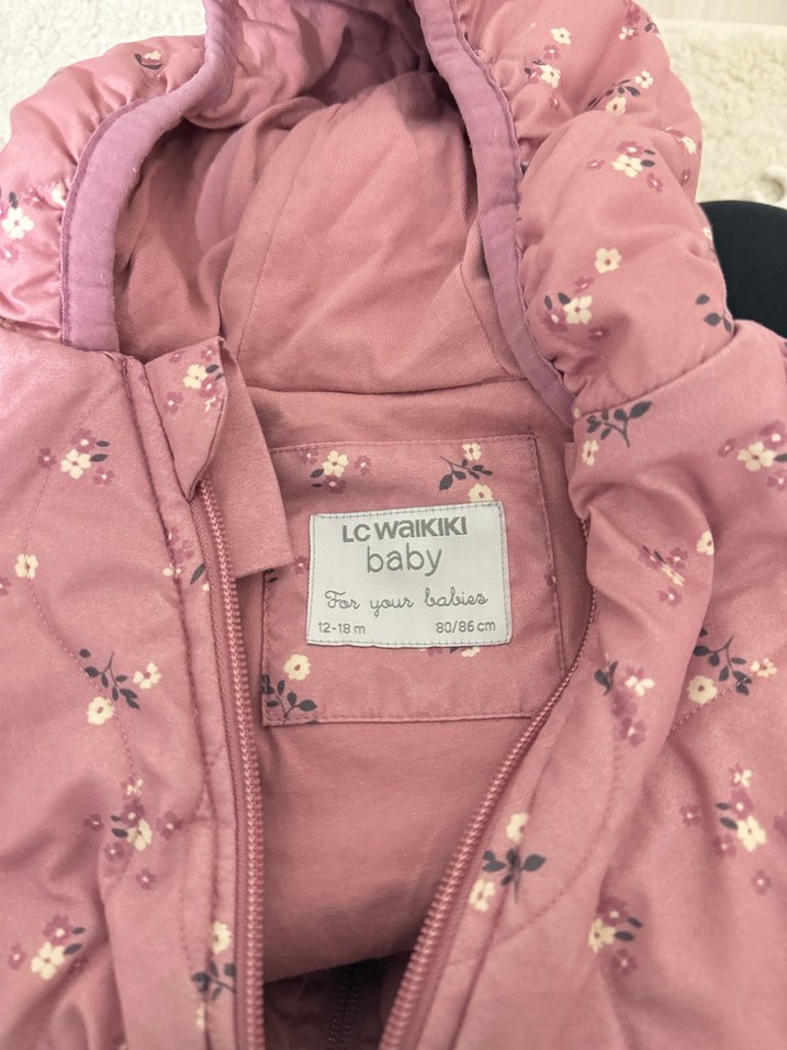 Pembe Fermuarlı Bebek Kız Tulumu - Görsel 4