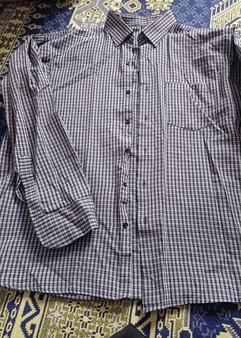 Gri Erkek Uzun Kollu Düğmeli Gömlek - Görsel 6