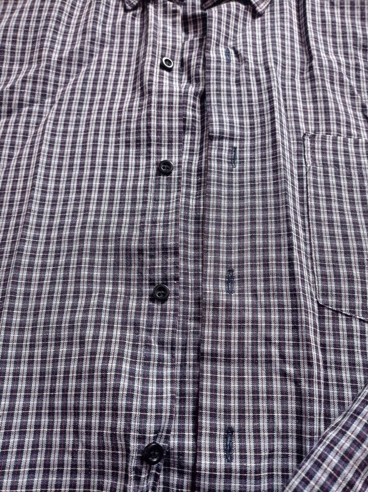 Gri Erkek Uzun Kollu Düğmeli Gömlek - Görsel 5