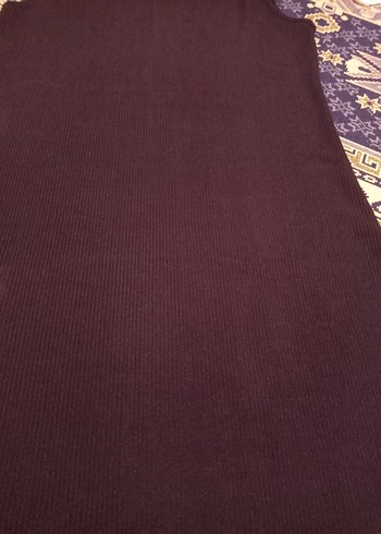 Bohem Siyah Kolsuz Tunik - Görsel 3