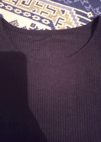 Bohem Siyah Kolsuz Tunik - Görsel 6