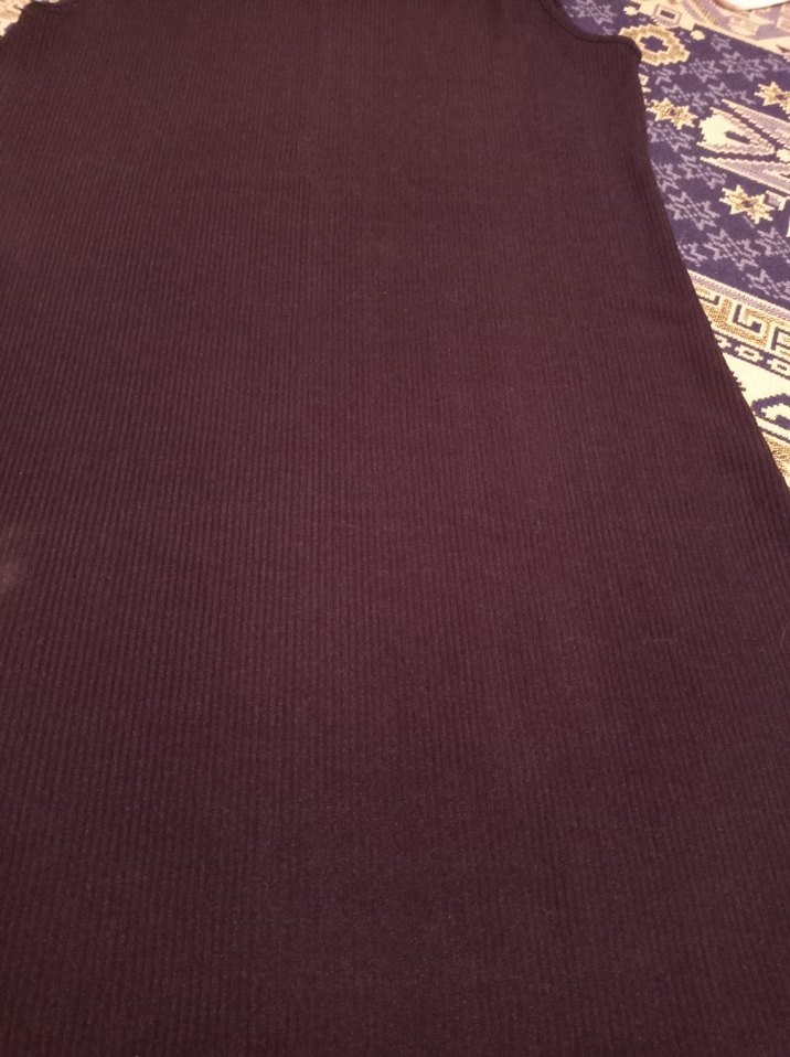 Bohem Siyah Kolsuz Tunik - Görsel 3