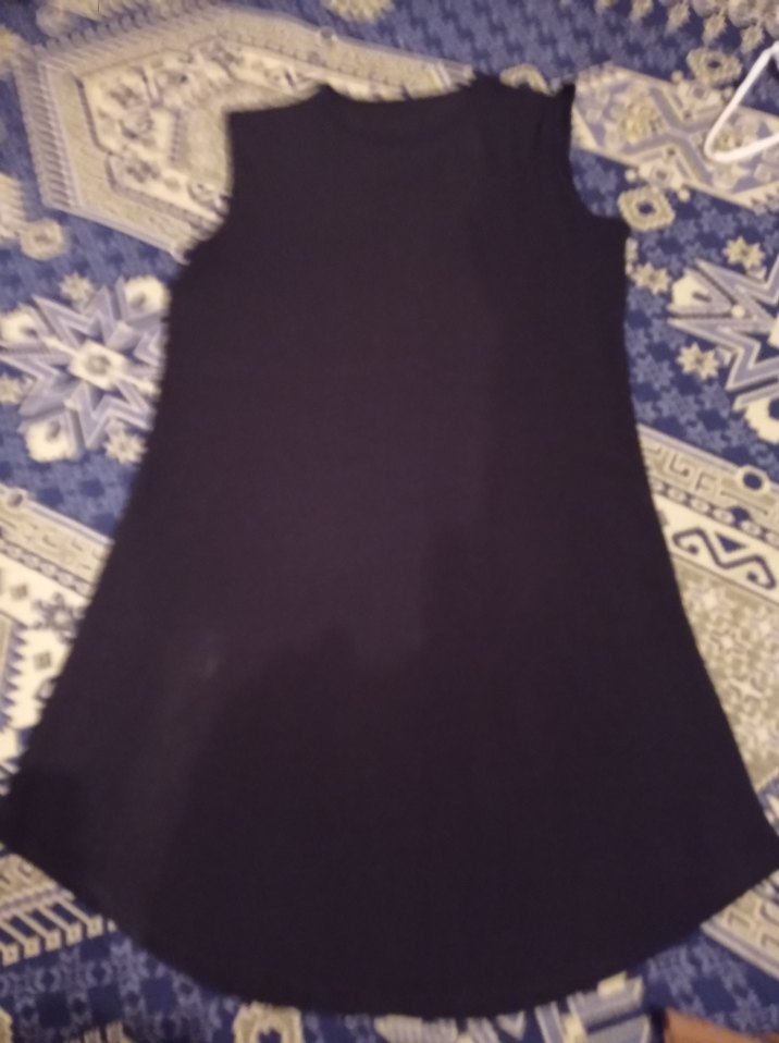 Bohem Siyah Kolsuz Tunik - Görsel 5