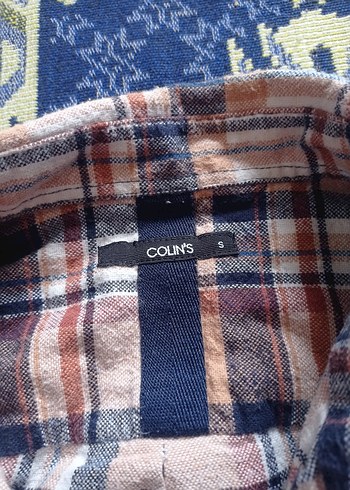 Düğmeli Erkek Kahverengi Kareli Gömlek - Görsel 5