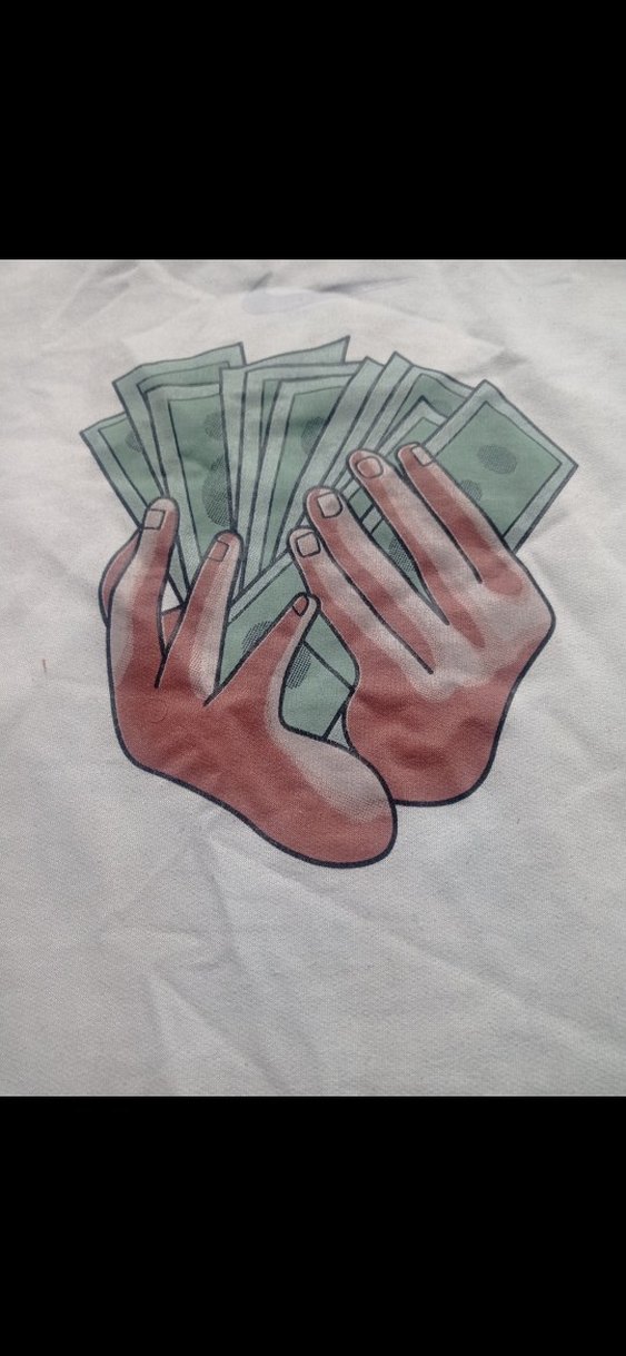 Beyaz  Baskılı Tişört - Görsel 3