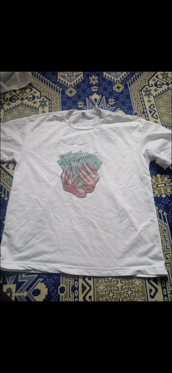 Beyaz  Baskılı Tişört - Görsel 2