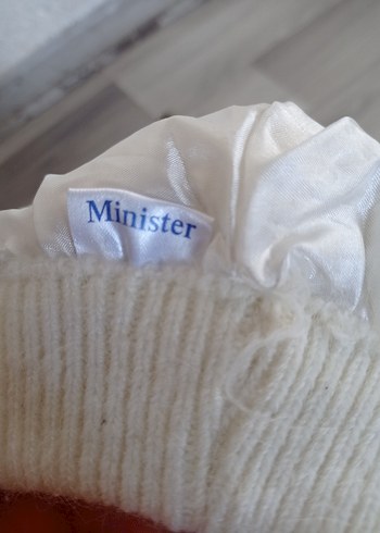 Kadın Beyaz Örgü Bere Çiçek Detaylı - Görsel 3