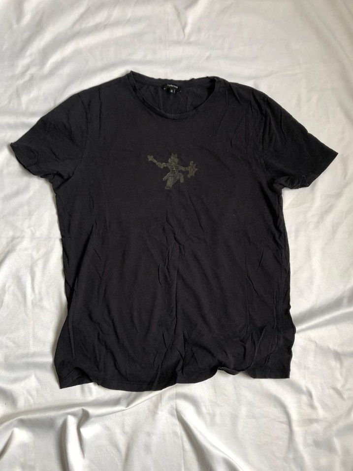 Siyah Baskılı Hamile Tişörtü, Uzun Kollu, Salaş - Görsel 2