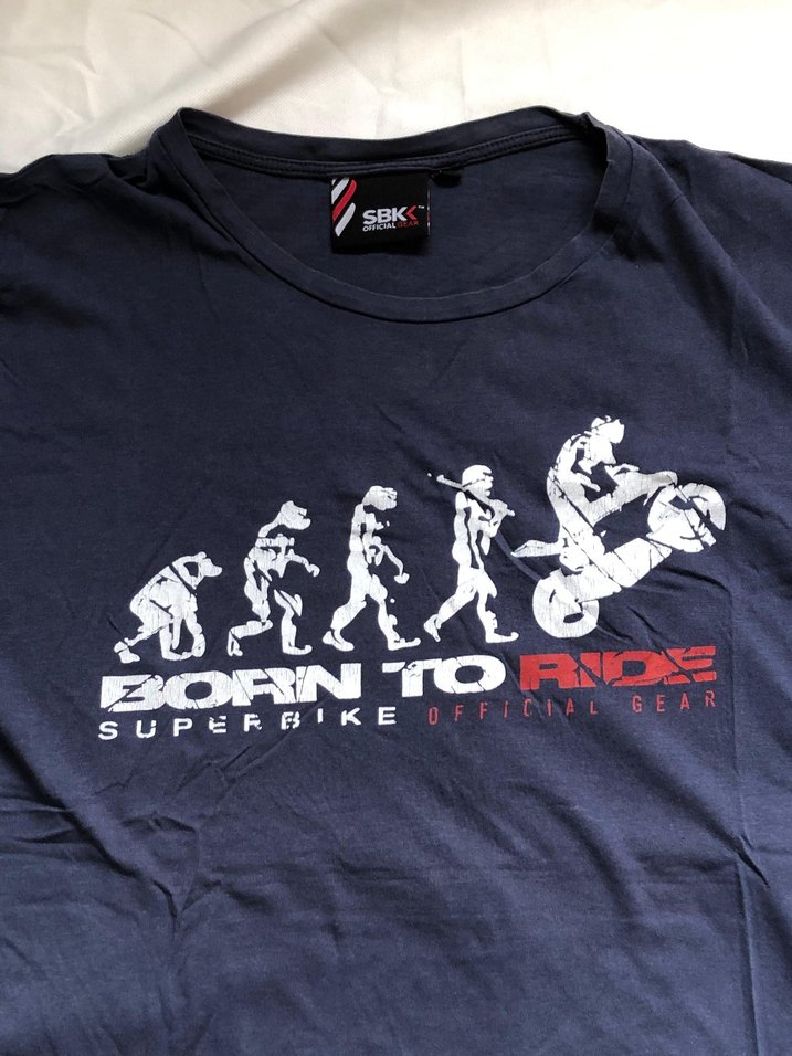 Erkek Lacivert Baskılı Kısa Kollu Tişört - Görsel 4