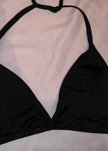 Siyah Goth Üçgen Sütyen - Görsel 3