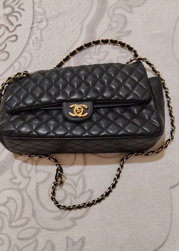 Chanel Siyah Kapitone Zincirli Omuz Cantasi