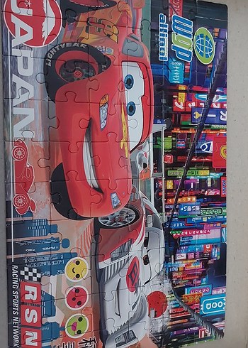 Walt Disney World Kırmızı Cars 4'lü Çocuk Yapboz Seti
