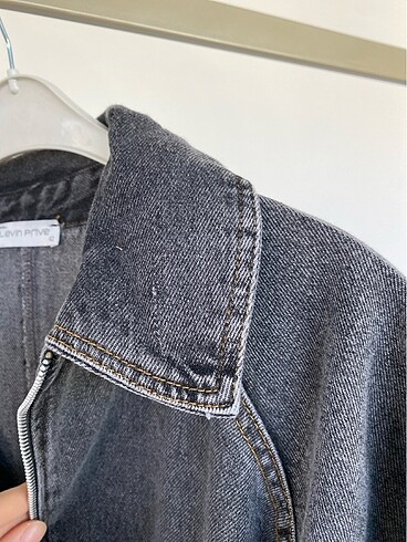 42 Beden Denim Elbise Antrasit