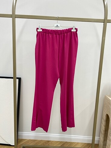 Krep fuşya pantolon