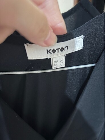 34 Beden Koton şık kısa elbise