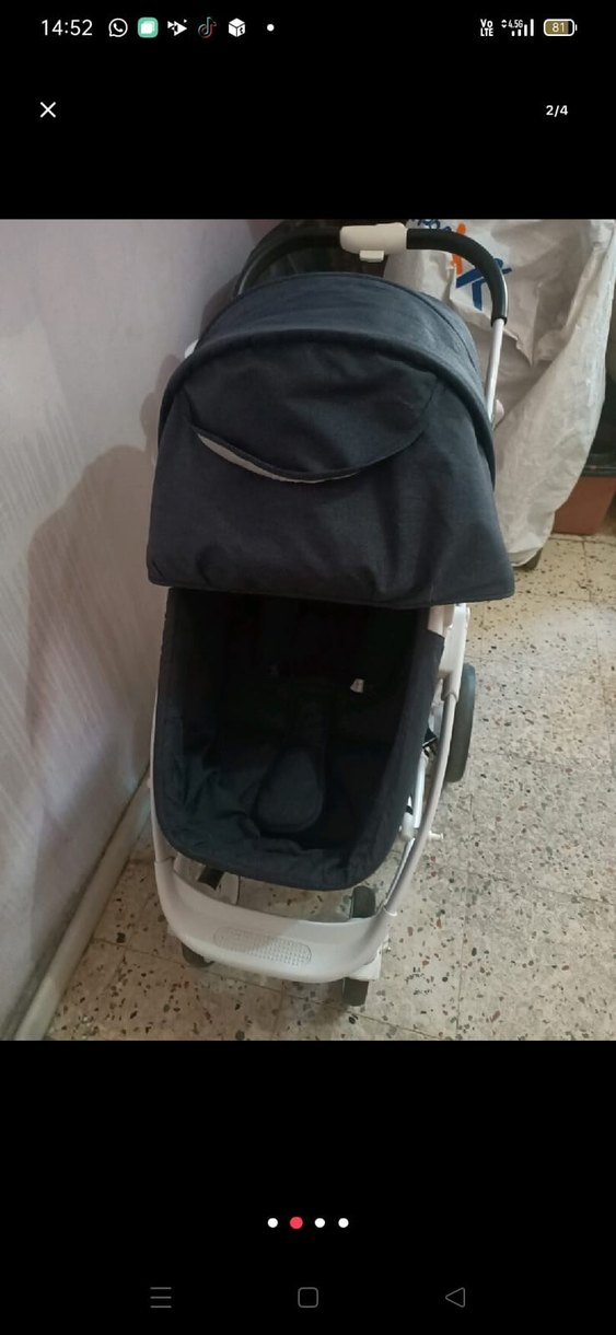 Gri ve Beyaz Bebek Arabası - Görsel 2