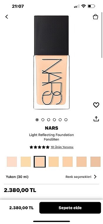 Beden Renk Nars fondöten