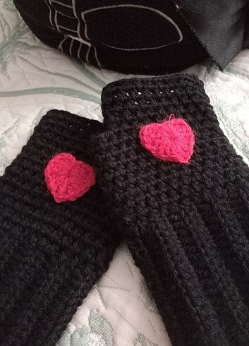 Diğer crochet fingerless gloves