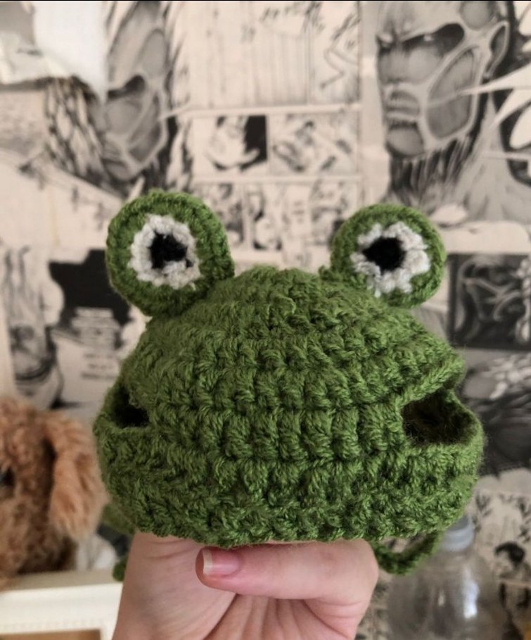 crochet kedi şapkası - Görsel 2