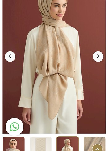 IMANNOOR Bej Kadın Şal - Görsel 2