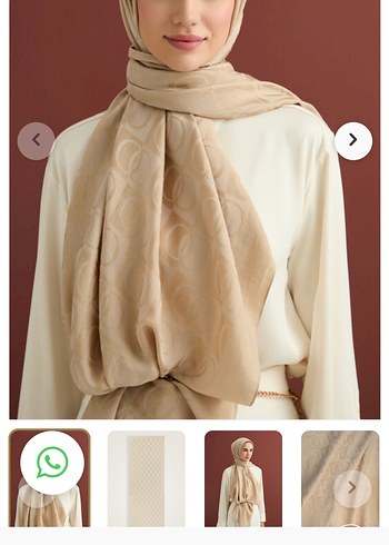 IMANNOOR Bej Kadın Şal - Görsel 3